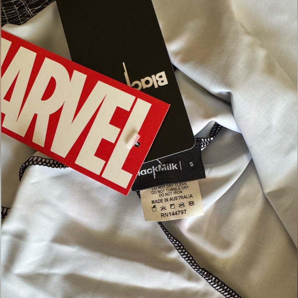 Blackmilk Spider-Man Webslinger Black Scoop Skater Dress Marvel - Picture 6 of 6
